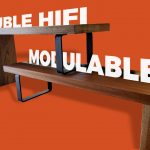 Meuble hi-fi modulable bois & acier