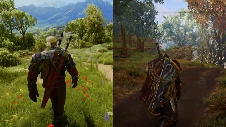 The Witcher 3 Next Gen Vs Assassins Creed Valhalla I Didn’t Expect This!! PC Max 1440p Vegetation