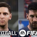 FIFA 23 vs eFootball 2023 * RTX 4K * PSG player Faces Comparison – PC Max Setting