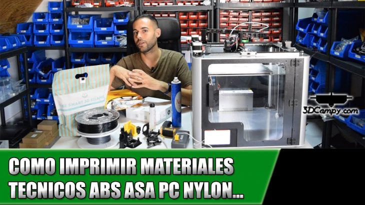 Como imprimir materiales técnicos con impresora 3D ABS PC ASA Nylon Pc Max CFPETG