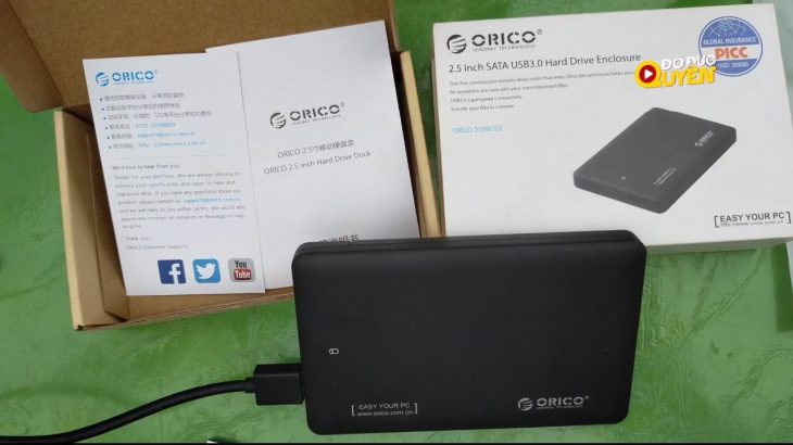 Mở hộp Box ổ cứng Orico 2599US3 Sata USB 3.0 | Đỗ Đức Quyền TV