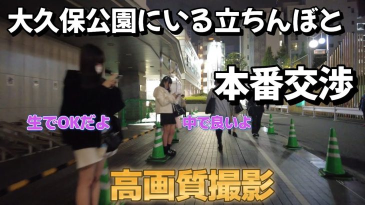 【夜の大久保公園】立ち○ぼとガチ交渉！パパ活女子のリアルな現状がヤバすぎる【４K撮影】Kabukicho Okubo Park