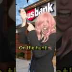 Dating apps aren’t working, so it’s time to look confused at a bank! 🤑🤣 On the hunt for rich men!