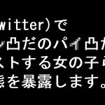 【注意喚起】x(Twitter)でマン凸だのパイ凸だのポストする女の子らの実態を暴露します。【エッチな映像を送る？】