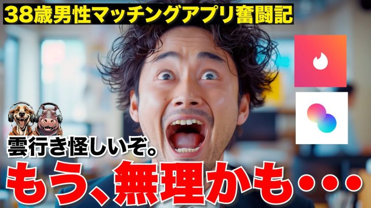 【恋愛】マッチングアプリが全く上手くいかないおじさん。もう出会いも恋愛もない人生なのか？